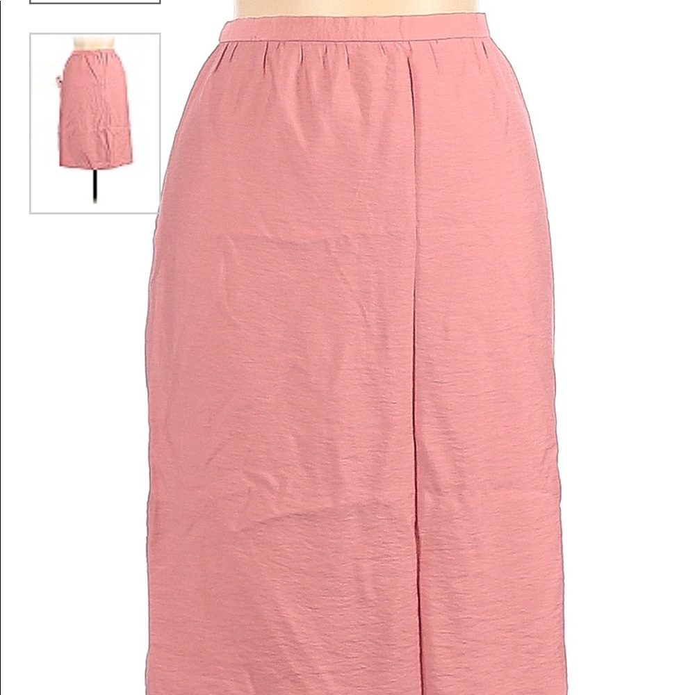 Anne Klein Pink Midi Skirt